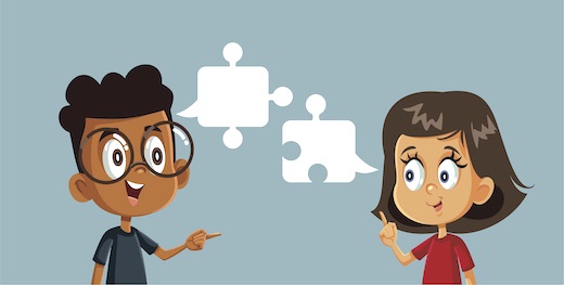 Two students dialoging | MiddleWeb