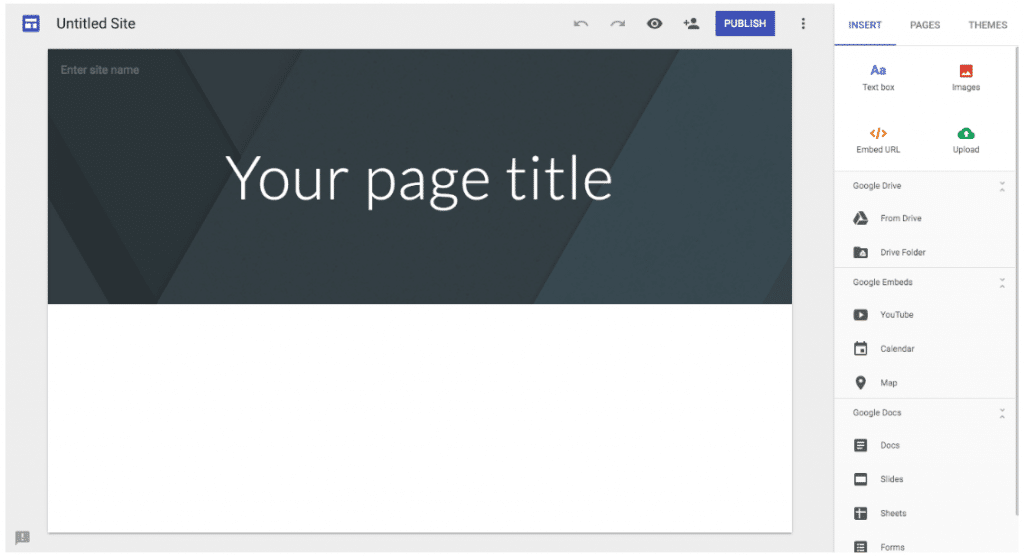 Google Sites NEW