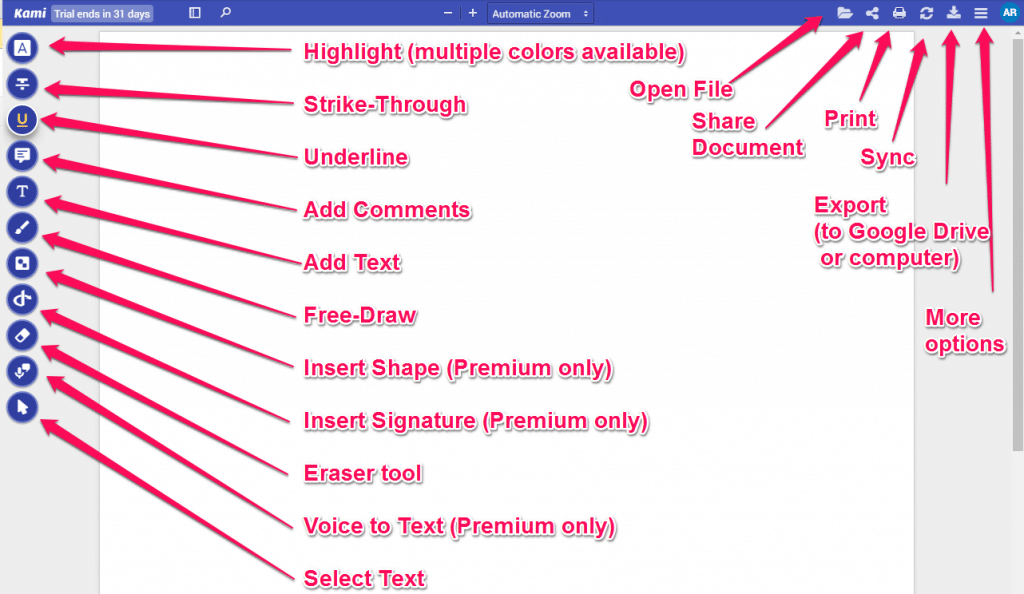 toolbar broken down kami